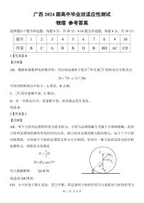 2024届广西壮族自治区贵港市高三下学期二模物理试题