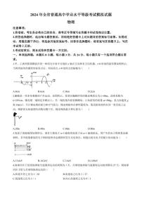 2024届泰安高三三模物理试题+答案