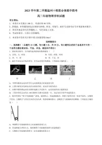 温州十校2024年高二下学期5月期中物理试题+答案