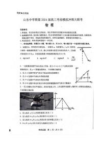 2024届山东中学联盟高三下学期5月考前模拟冲刺大联考物理试卷+答案