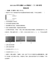 安徽省A10联盟2023-2024学年高二下学期期中联考物理试卷（原卷版+解析版）