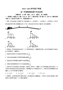 辽宁省东北育才学校2023-2024学年高一下学期期中考试物理试题(无答案)