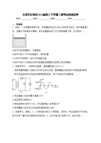 天津市红桥区2024届高三下学期二模考试物理试卷(含答案)