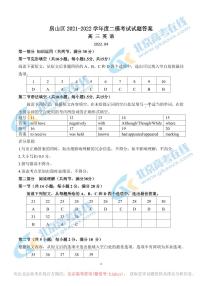 2022 年海淀区高三下学期二模物理试卷及答案