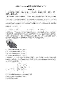 2024长沙一中高三下学期模拟卷（三）物理试题含解析