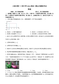 2024届辽宁省大连市第二十四中学高三下学期第五次模拟考试物理试卷