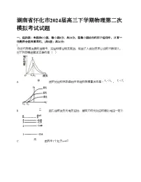 湖南省怀化市2024届高三下学期物理第二次模拟考试试题
