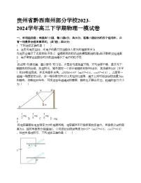 贵州省黔西南州部分学校2023-2024学年高三下学期物理一模试卷