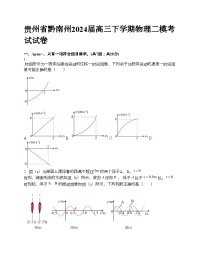 贵州省黔南州2024届高三下学期物理二模考试试卷