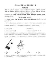 2024届安徽省A10联盟高三下学期最后一卷物理试题