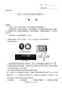 2024湖南省炎德名校联盟高三下学期5月高考考前仿真联考（二）物理试卷答案