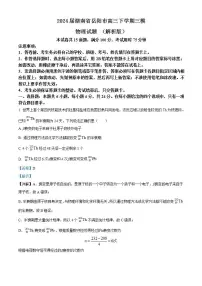 2024届湖南省岳阳市高三下学期三模物理试题 （解析版）