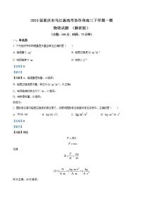 2024届重庆市乌江新高考协作体高三下学期一模物理试题 （解析版）