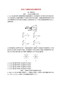 新高考浙江版2025届高考物理一轮总复习训练第10单元磁场作业27磁吃运动电荷的作用(人教版)