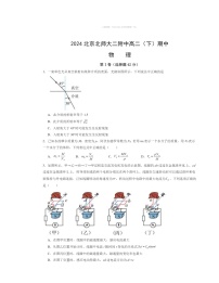 2024北京北师大二附中高二下学期期中物理试卷及答案