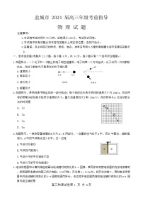 2024届江苏省盐城市高三下学期（第三次）适应性考试物理试卷