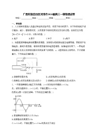 广西壮族自治区河池市2024届高三一模物理试卷(含答案)