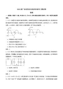 2024届广东省茂名市高州市高三下学期适应性考试（三模）物理试题（Word版）