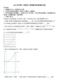 2024年上海市长宁区高三上学期期末高考一模物理试卷含详解