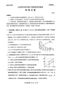 2024届山东省济南市山东师范大学附属中学高三下学期考前适应性测试物理试题