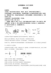 河南百师联盟2024年高二下学期五月大联考物理试卷+答案