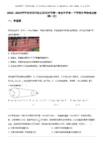 2023_2024学年吉林四平铁东区四平市第一高级中学高一下学期月考物理试卷（第一次）