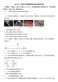 2024年1月浙江省普通高校招生选考物理试卷附答案