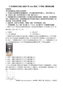 2024届江苏省南京市临江高级中学高三下学期三模物理试题