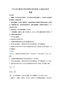 物理：安徽省示范高中皖北协作区2024届高三下学期联考试卷（解析版）