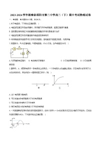 2023-2024学年湖南省邵阳市第二中学高二（下）期中考试物理试卷（含解析）