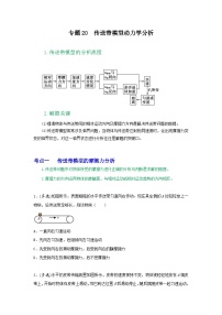 高中物理重难点96讲专题20传送带模型动力学分析(原卷版+解析)