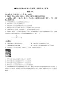 河北省石家庄市NT20名校联合体高一下学期考前大演练物理试题（含答案）