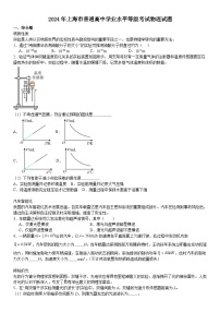 2024年上海高考物理真题试题（原卷版+含解析）