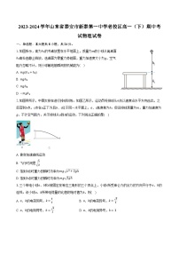 2023-2024学年山东省泰安市新泰第一中学老校区高一（下）期中考试物理试卷（含答案）