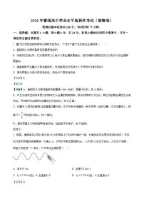 2024年高考真题——物理（湖南卷）试题（Word版附解析）