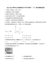 2023-2024学年江苏省南京市中华中学高一（下）期末物理试卷（含答案）