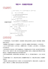 专题04 机械能守恒定律（考点清单）（原卷版+解析版）2023-2024学年高一物理下学期期末考点大串讲（人教版2019必修第二册）