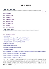 专题01  曲线运动 （考题猜想）（原卷版+解析版）  2023-2024学年高一物理下学期期末考点大串讲（人教版2019必修第二册）