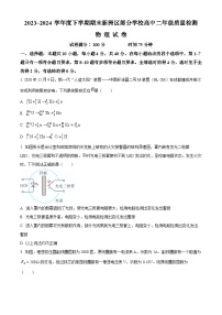 湖北省武汉市新洲区2023-2024学年高二下学期6月期末物理试题（原卷版+解析版）