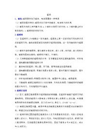 高中物理知识点总结：磁场 电磁感应