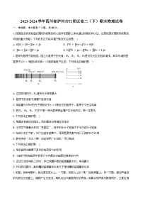 2023-2024学年四川省泸州市江阳区高二（下）期末物理试卷（含答案）