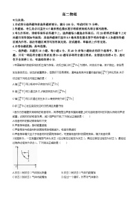 2024湖北省部分学校高二下学期6月月考物理试题含解析