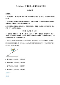 陕西省汉中市普通高中联盟2023-2024学年高三上学期期中联考物理试题含答案