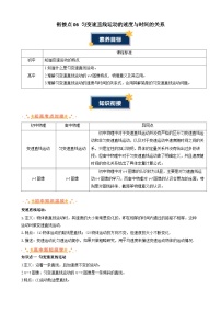 衔接点06 匀变速直线运动的速度与时间的关系（讲义）-2024年新高一物理暑假学习提升计划