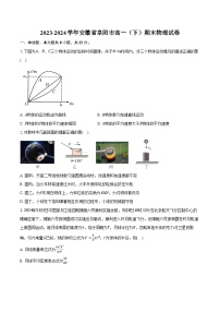 2023-2024学年安徽省阜阳市高一（下）期末物理试卷（含答案）