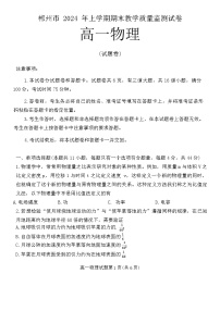 湖南省郴州市2023-2024学年高一下学期期末教学质量监测(选考科目)物理试题