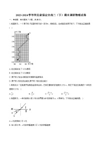 河北省保定市2023-2024学年高二下学期期末调研物理试卷