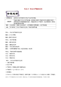 高考物理一轮复习专题2.3共点力平衡-(原卷版+解析)