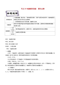 高考物理一轮复习专题11.1电磁感应--电磁感应现象和楞次定律(原卷版+解析)