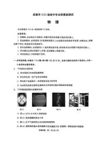 四川省成都市2023-2024学年高二下学期摸底测试物理试题+答案